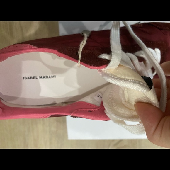 COPY - Isabel Marant Bustee Burgundy sneaker 37 - Picture 3 of 4